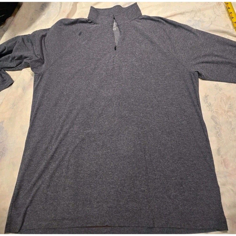 Rhone Men's Size XL Heather Gray Reign Midweight 1/4 Zip Pullover Shirt Sporty